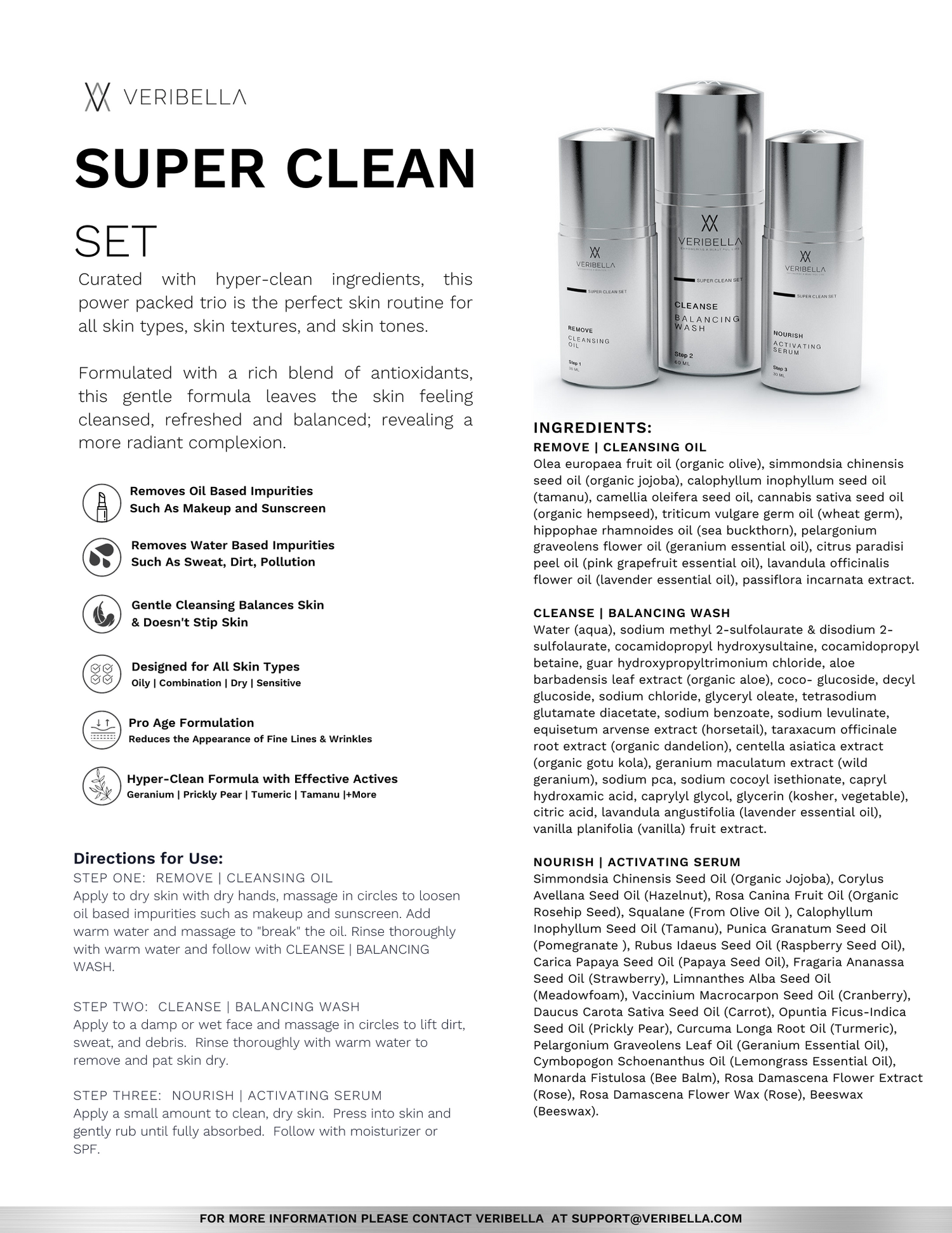 SUPER CLEAN SET Fact Sheet